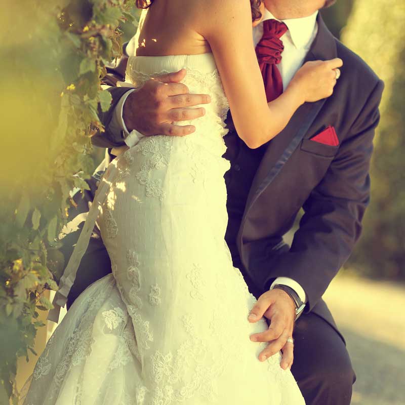 a newly wed couple 